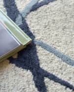 Image 5 of 6: Exquisite Rugs Mystic Hand-Tufted Navy Rug, 6' x 9'