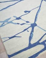 Image 3 of 6: Exquisite Rugs Mystic Hand-Tufted Navy Rug, 8' x 10'