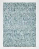Image 1 of 6: Exquisite Rugs Ink Blot Hand-Tufted Turquoise Rug, 10' x 14'