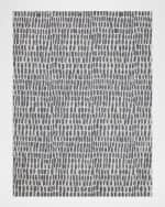Image 1 of 5: Exquisite Rugs Ink Blot Hand-Tufted Black & Gray Rug, 5' x 8'