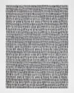 Image 1 of 5: Exquisite Rugs Ink Blot Hand-Tufted Black & Gray Rug, 6' x 9'