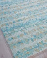Image 3 of 9: Exquisite Rugs Colorplay Hand-Tufted Turquoise Rug, 12' x 15'