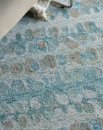 Image 7 of 9: Exquisite Rugs Colorplay Hand-Tufted Turquoise Rug, 12' x 15'