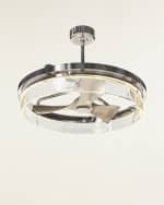 Image 2 of 2: John-Richard Collection Sinclair 34" Chandelier with Fan