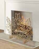 Image 3 of 3: John-Richard Collection Botanical Fire Screen
