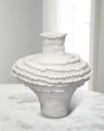 Image 1 of 5: Jamie Young Ruffle Vase, 15"