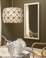 Image 2 of 5: Jamie Young Monroe Mother-of-Pearl Rectangle Floor Mirror, 60"