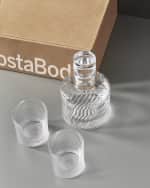 Image 5 of 5: Kosta Boda 3-Piece Glass Decanter and DOF Glasses 