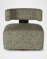 Image 2 of 6: HF Custom Winslow Boucle Swivel Chair