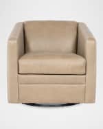 Image 2 of 6: Bradington-Young Lorelai Leather Swivel Chair