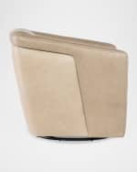 Image 3 of 6: Bradington-Young Lorelai Leather Swivel Chair