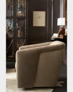 Image 5 of 6: Bradington-Young Lorelai Leather Swivel Chair