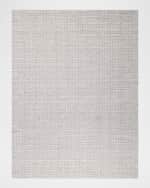 Image 7 of 7: Exquisite Rugs Alpine Hand-Loomed Silver & Ivory Rug, 12' x 15'