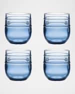 Image 1 of 3: Juliska Isabella Acrylic Small Blue Tumblers, Set of 4