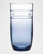 Image 2 of 3: Juliska Isabella Acrylic Large Blue Tumblers, Set of 4