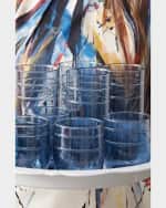 Image 3 of 3: Juliska Isabella Acrylic Large Blue Tumblers, Set of 4