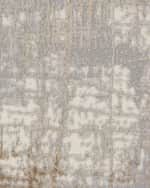 Image 4 of 8: Calvin Klein Rush Ivory/Blue Power-Loomed Rug, 9' x 12'