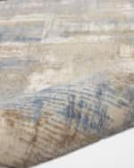 Image 2 of 5: Calvin Klein Rush Blue/Beige Power-Loomed Rug, 10' x 14'