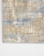 Image 3 of 5: Calvin Klein Rush Blue/Beige Power-Loomed Rug, 10' x 14'