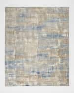 Image 1 of 5: Calvin Klein Rush Blue/Beige Power-Loomed Rug, 10' x 14'