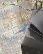 Image 4 of 5: Calvin Klein Rush Blue/Beige Power-Loomed Rug, 10' x 14'