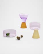 Image 2 of 2: ICHENDORF Travasi Yellow and PInk Glass, 10 oz.