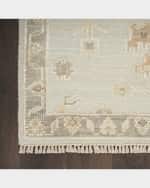 Image 3 of 7: Nourison Whispers Light Blue Hand-Knotted Rug, 10' x 14'
