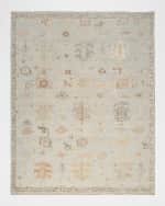 Image 1 of 7: Nourison Whispers Light Blue Hand-Knotted Rug, 10' x 14'