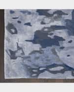 Image 3 of 5: Nourison Prismatic Blue Hand-Tufted Rug, 5' x 8'