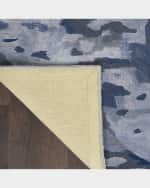 Image 5 of 5: Nourison Prismatic Blue Hand-Tufted Rug, 5' x 8'