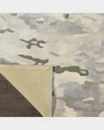 Image 4 of 5: Nourison Prismatic Blue Hand-Tufted Rug, 9' x 12'
