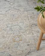 Image 5 of 7: Nourison Lynx Light Blue Power-Loomed Rug, 10' x 14'