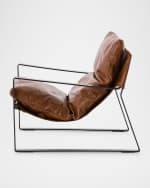 Image 2 of 5: Four Hands Emmett Leather Accent Chair