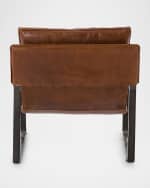 Image 4 of 5: Four Hands Emmett Leather Accent Chair