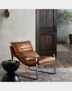 Image 5 of 5: Four Hands Emmett Leather Accent Chair