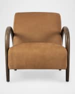 Image 2 of 6: Four Hands Sandro Leather Accent Chair