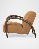 Image 3 of 6: Four Hands Sandro Leather Accent Chair
