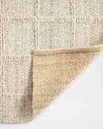 Image 3 of 5: Four Hands  Grid Hand-Woven Jute Rug, 9' x 12'