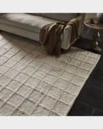 Image 4 of 6: Four Hands  Grid Hand-Woven Jute Rug, 10' x 14'