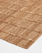 Image 2 of 5: Four Hands Grid Hand-Woven Jute Rug, 8' x 10'