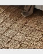 Image 5 of 5: Four Hands Grid Hand-Woven Jute Rug, 8' x 10'