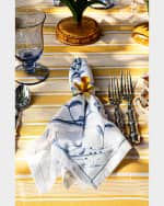 Image 3 of 5: Juliska Meadow Walk Floral Napkin Rings, Set of 4