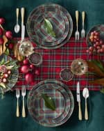 Image 3 of 3: MacKenzie-Childs Tartan Black Charger