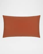 Image 1 of 4: Elaine Smith Lush Velvet Corded Indoor/Outdoor Lumbar Pillow, 12" x 20"