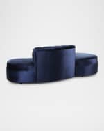 Image 5 of 6: Haute House Layla Petite Velvet Sofa, 90"