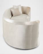Image 4 of 6: Haute House Bubble Velvet Curved Sofa, 117.5"