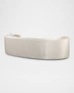 Image 5 of 6: Haute House Bubble Velvet Curved Sofa, 117.5"