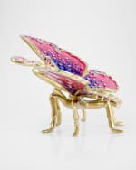 Image 4 of 6: Jay Strongwater Puccini Large Butterfly Objet