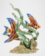 Image 3 of 6: Jay Strongwater Simone & Jacques Swimming Angel Fish