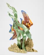 Image 4 of 6: Jay Strongwater Simone & Jacques Swimming Angel Fish